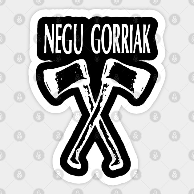 NEGU gorriak euskal herria Sticker by reyboot